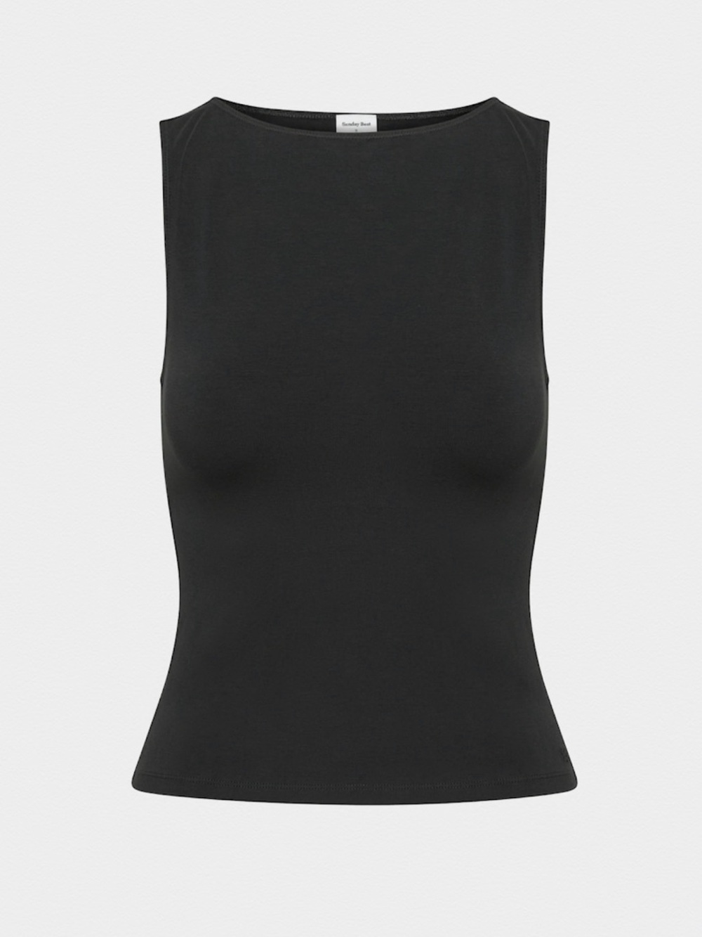 Aritzia Sunday Best Chill Filo Sleeveless Black Tank Top